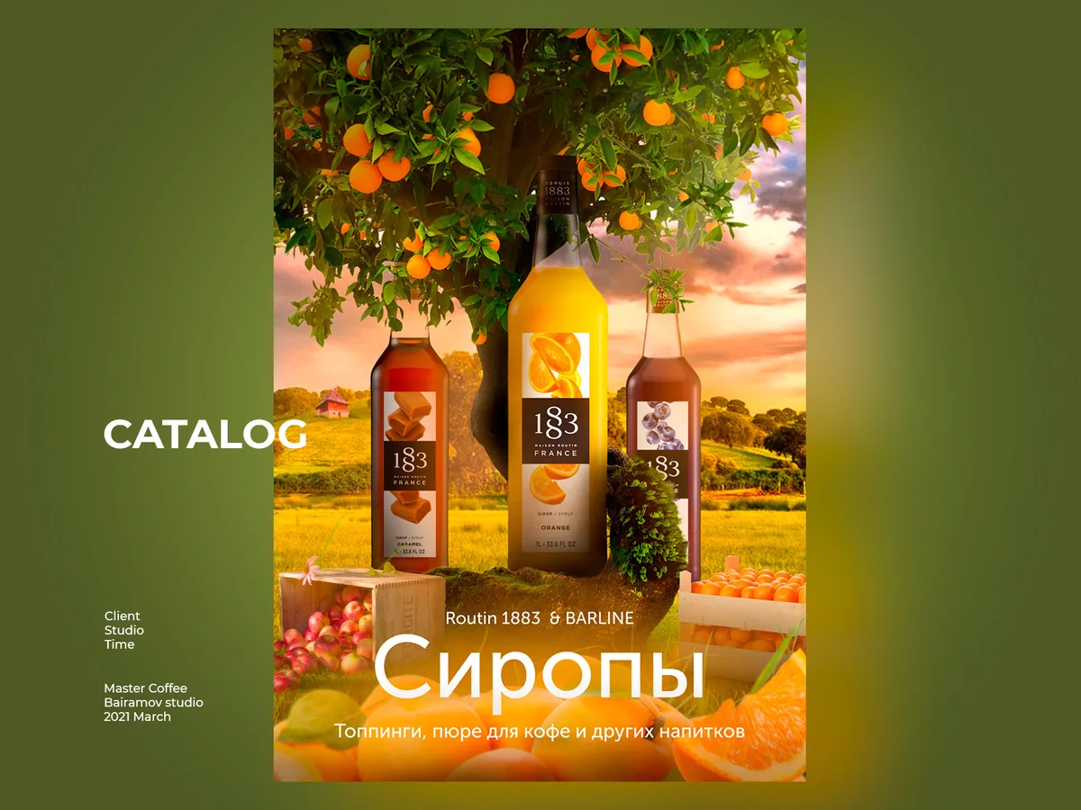 Master Coffee catalog: syrups, 2021