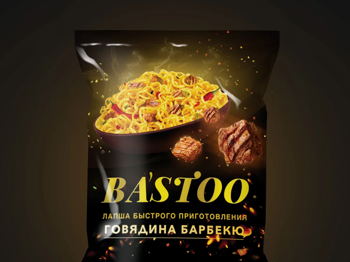 Bastoo noodle packaging, 2018