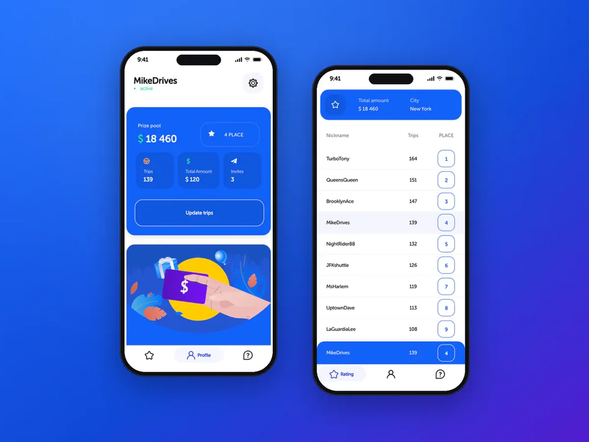Ridebook taxi driver app, 2020