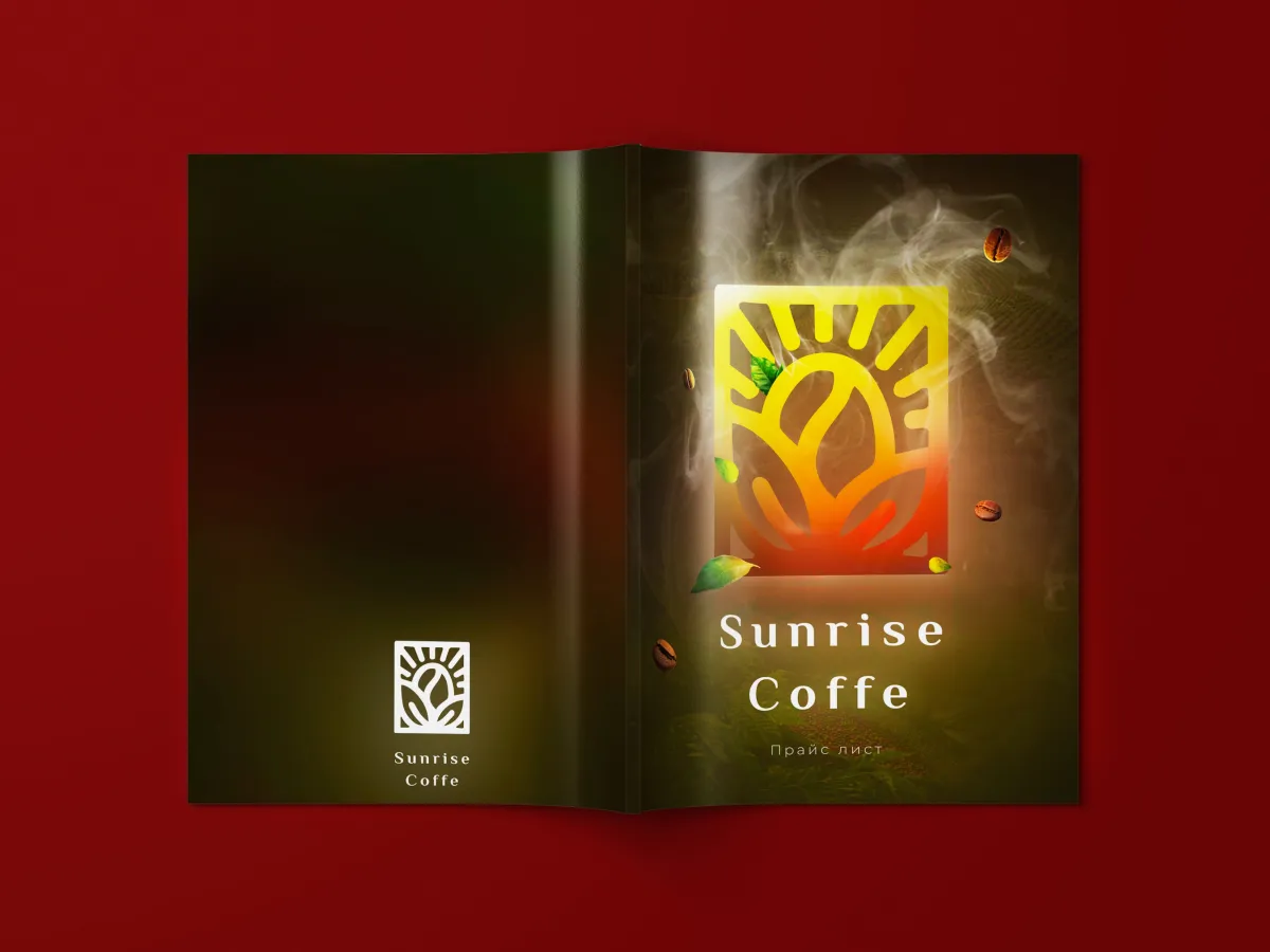 Дизайн прайс-листа для кофейни — Sunrise Coffee, Bairamov Studio