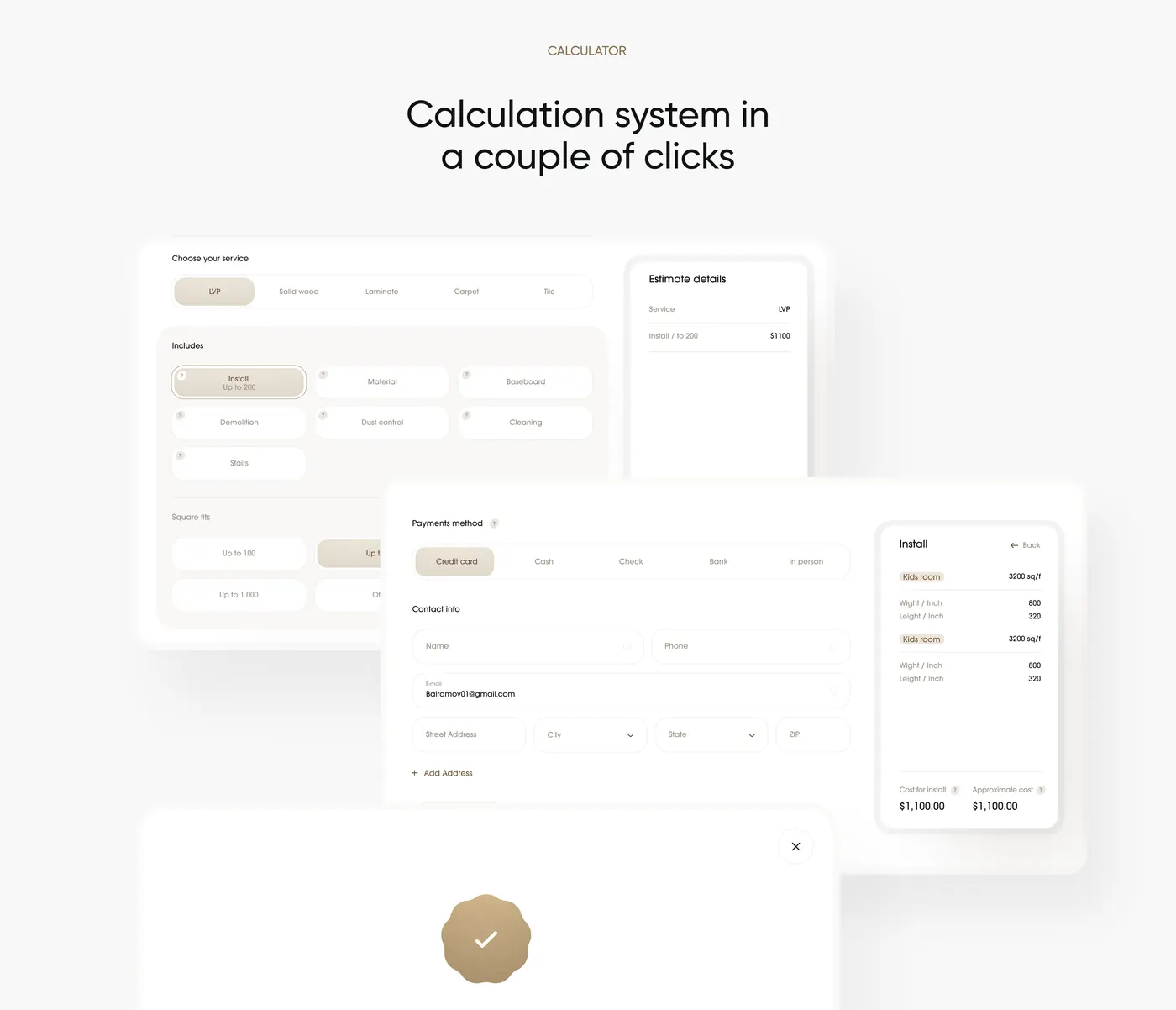 Calculator and request