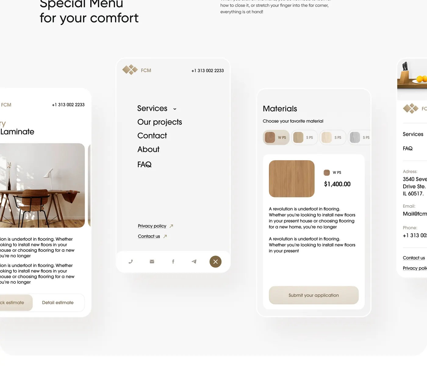 Mobile version and menu — part 2