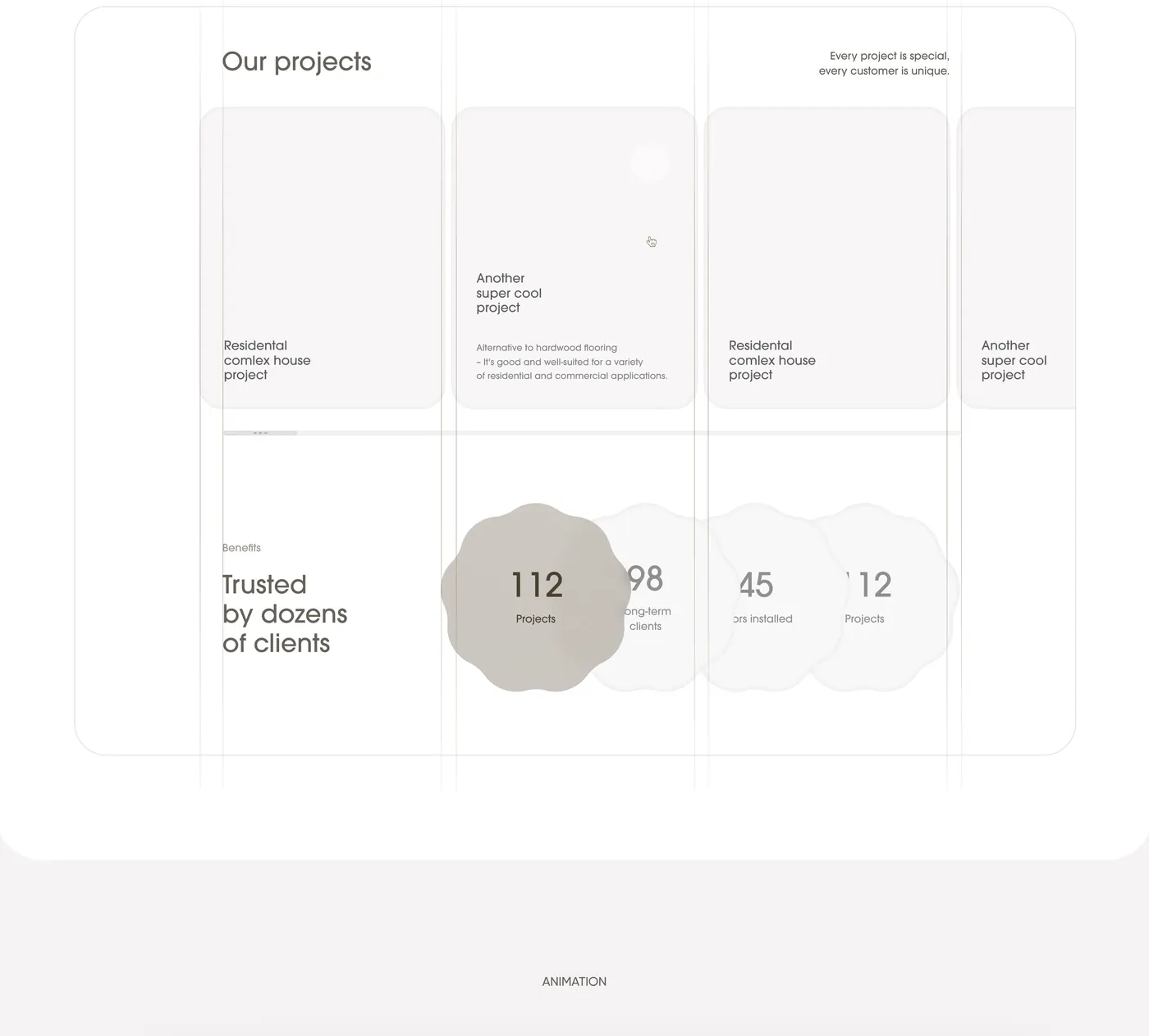 Footer, website on a laptop and grid — part 2