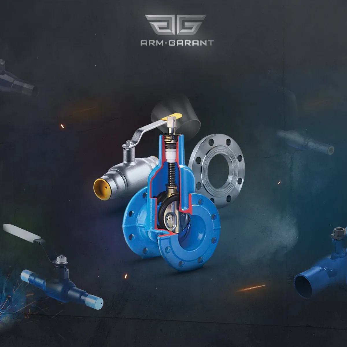 Shut-off valve visualization for the Arm Garant website