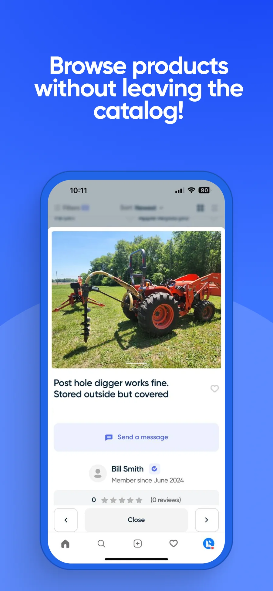 Listing card in the Looknet app