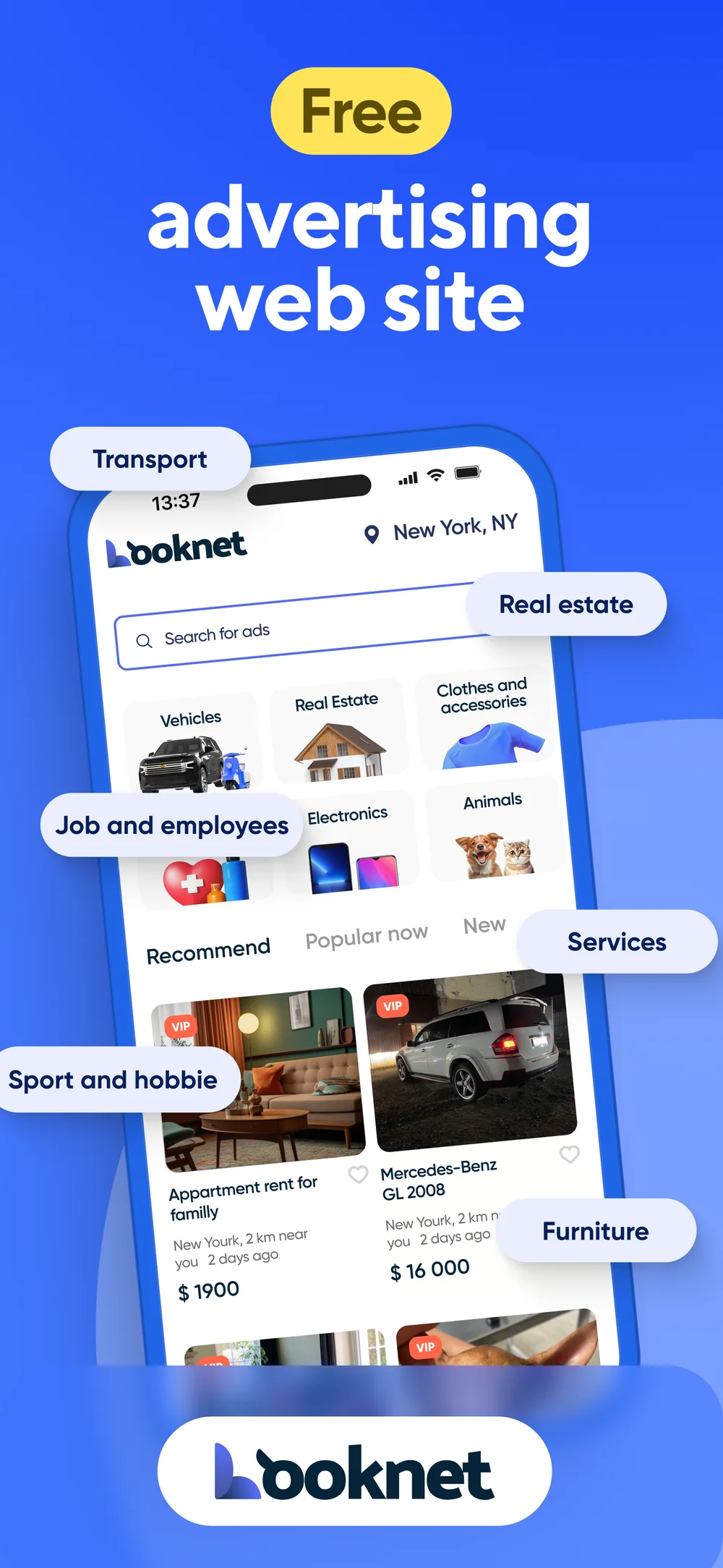 App Store slide: Looknet free classifieds