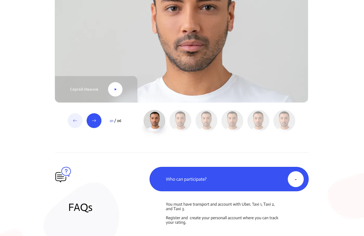 Ridebook promo website mockup: weekly winners