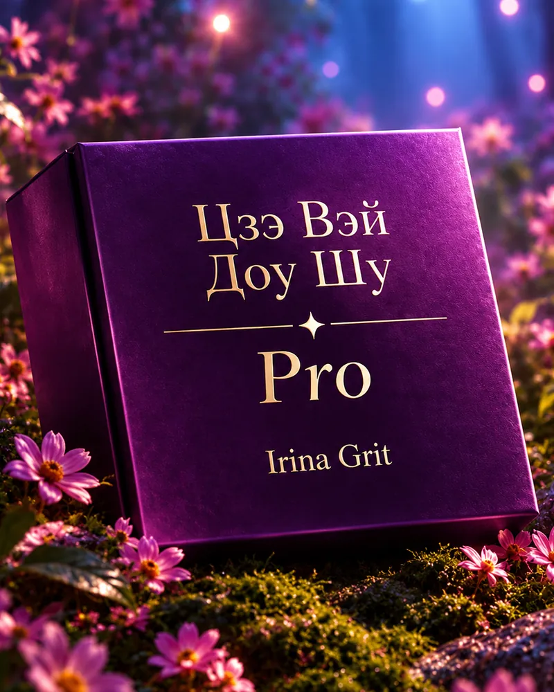 “Zi Wei Dou Shu Pro” course cover: a box with gold foil stamping