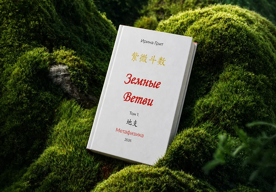 Cover of “Earthly Branches. Volume 1” from the Metaphysics series, on moss